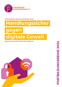 Flyer FHK Fortbildungsreihe Digitale Gewalt
