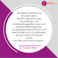 Zitat Franziska Giffey zum Hilfesystem